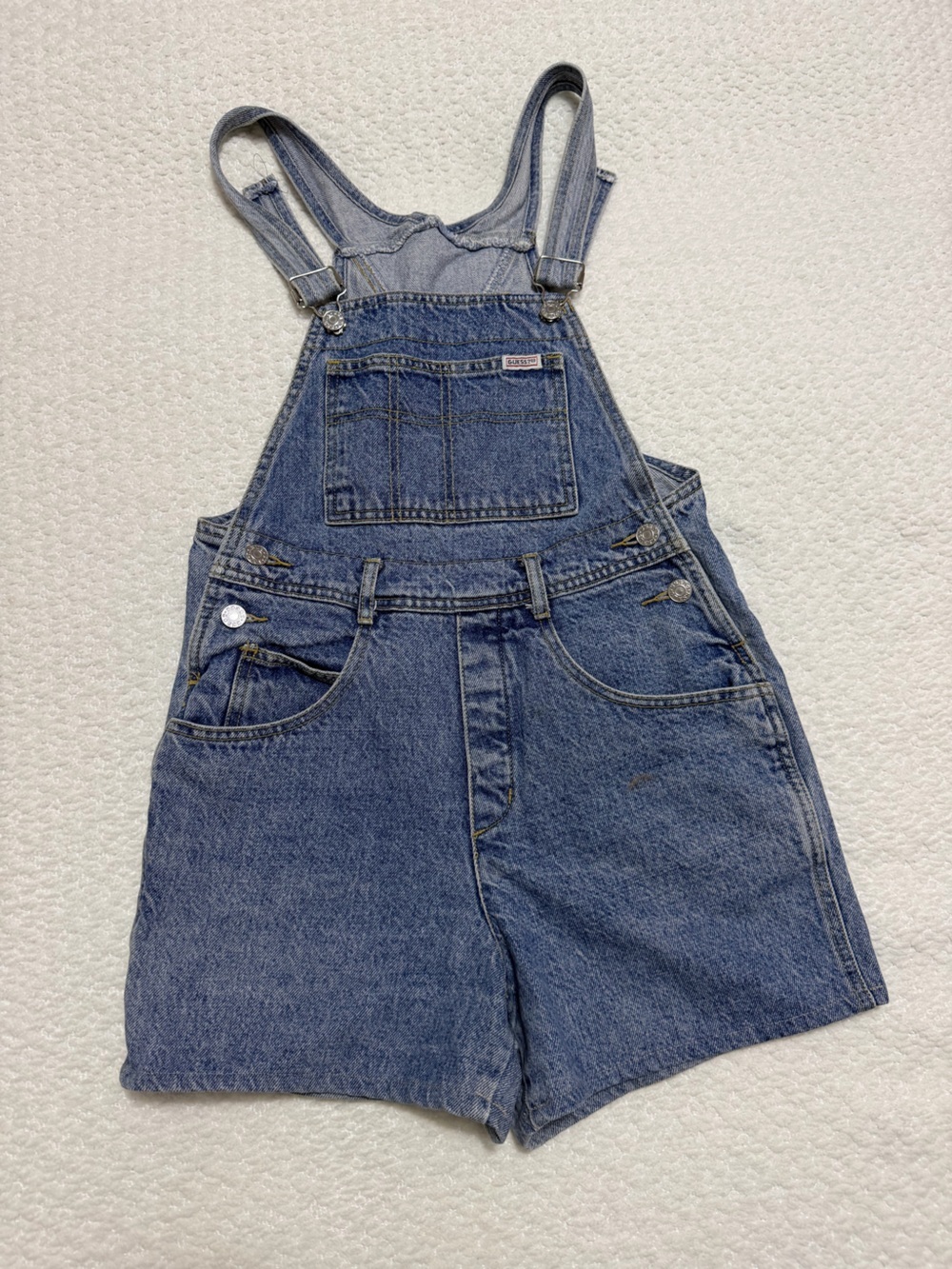 Vintage Guess by Georges Marciano Denim Short Overalls Women’s Size X-Small